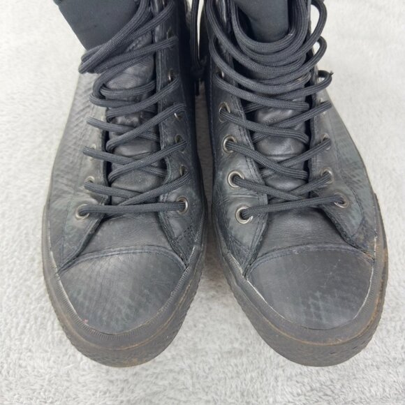 Chuck Taylor All Star 2 Leather Hi Black Sneakers Men’s Size 11 US - 153571C - Picture 13 of 16